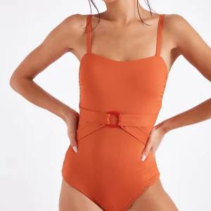 Maillot de bain 1 pièce orange Paprika DATEA YOCOA