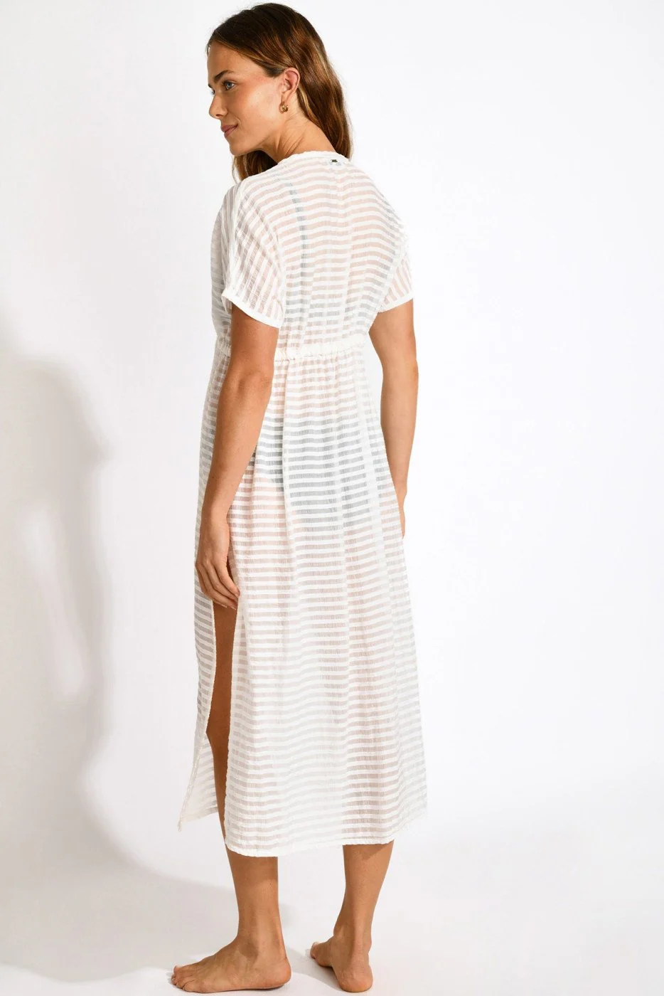 Robe de plage blanche LIZAE PINEDE – Image 2