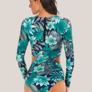 Maillot de bain 1 pièce gainant imprimé fleurs femme