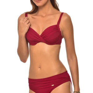Haut de maillot de bain bordeaux SASKIA C PAVILLON