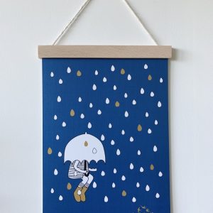 Affiche papier  – Sous la pluie