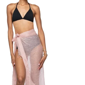 BLUSH SHIMMERY SARONG WRAP
