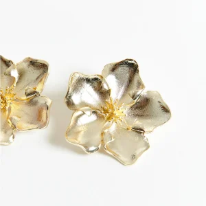 Boucles d'oreilles fleurs dorées IYS Shashi®
