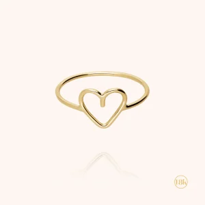 Bague Cœur - or jaune 750/1000