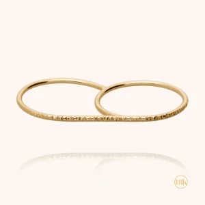 Bague Double Anneaux Artémis - or jaune 750/1000
