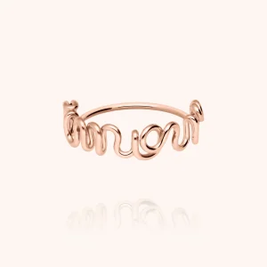 Bague Originale Amour - or rose laminé