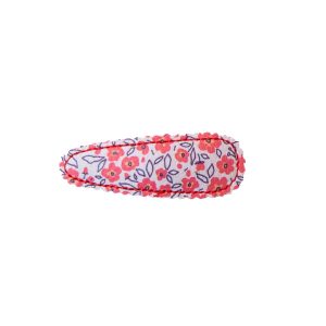 Barrette Clic Clac Enfant Imprimée Fleurs Rouges – Anti-Glisse