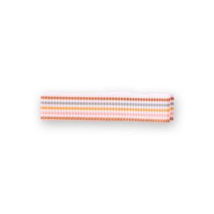 Barrette pince anti-glisse fille – Rayures automnales en gros-grain