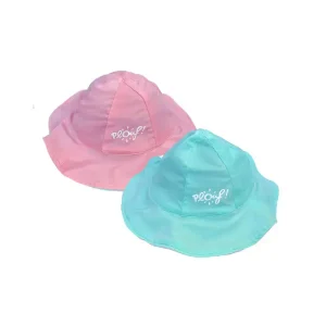 Bob réversible Anti-UV Fille rose & ciel