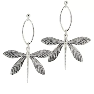 Boucles Libellules *Prestige argent