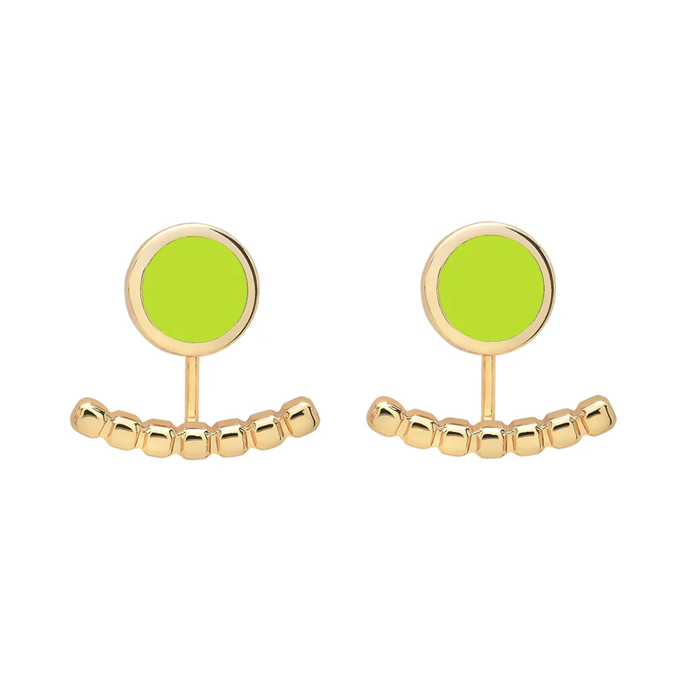 Boucles d'Oreilles Comète - Green Flash
