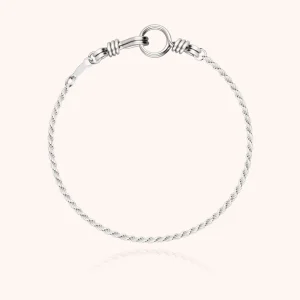 Bracelet Chaîne Rope Attache moi - argent