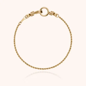Bracelet Chaîne Rope Attache moi - or jaune laminé