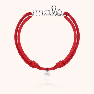 Bracelet Cordon Ciré Personnalisé Homme - argent