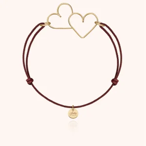 Bracelet Cordon Donne Moi Ton Coeur - or jaune laminé