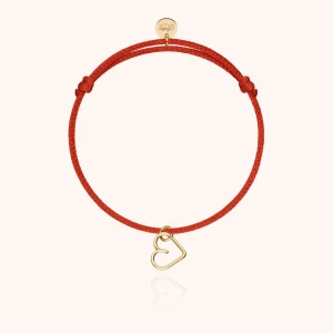 Bracelet Cordon Lucky Charms Cœur - or jaune 750/1000