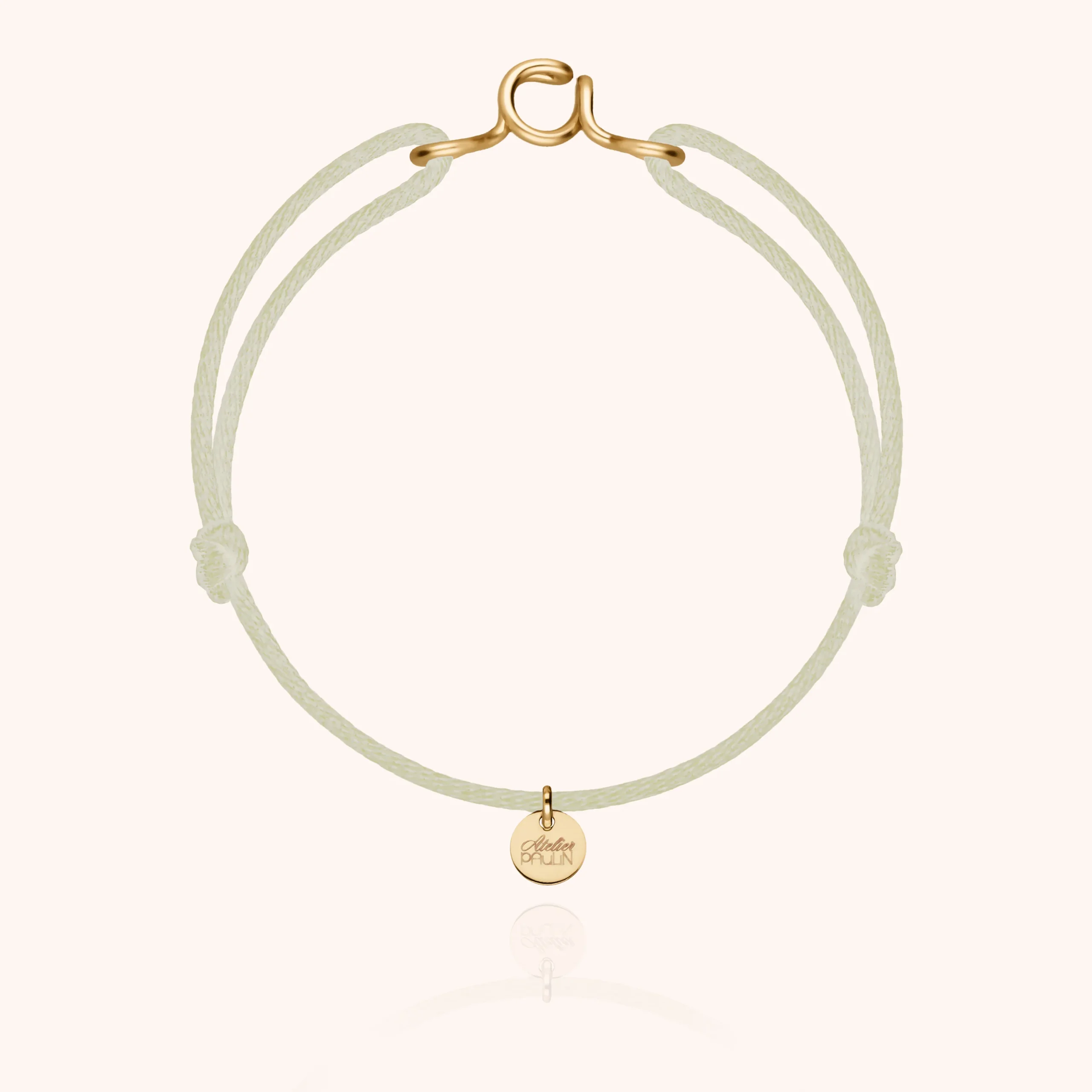 Bracelet Cordon Original Initiale - or jaune laminé – Image 6