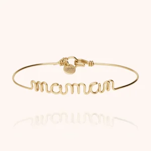 Bracelet Original Maman - or jaune laminé
