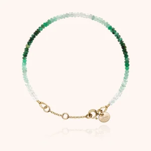 Bracelet Rivière - émeraude
