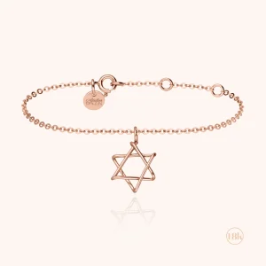 Bracelet Symbolic Charms Étoile de David - or rose 750/1000