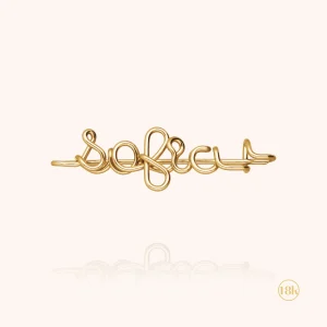 Broche Originale Personnalisée - or jaune 750/1000