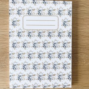 Carnet en papier A5 – Pages blanches – Le raton-laveur
