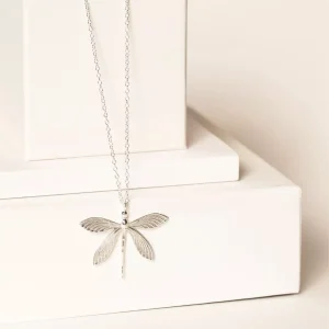 Collier Libellule Mid argent