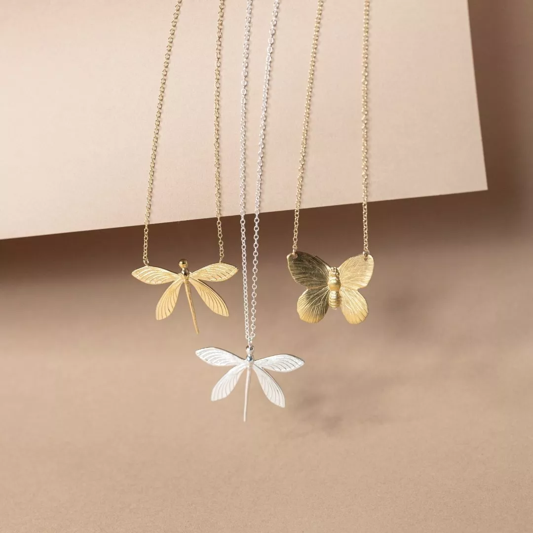 Collier Libellule Mid plaqué or – Image 5