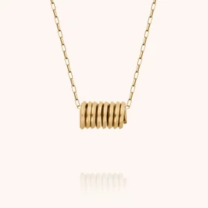 Collier Judd - or jaune laminé