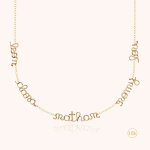 Collier Mantra Original Personnalisé - or jaune 750/1000