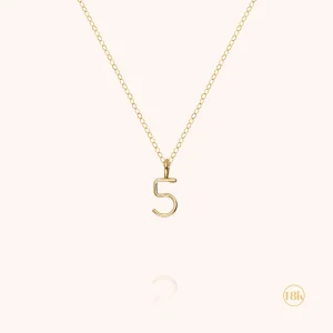 Collier Numéro - or jaune 750/1000