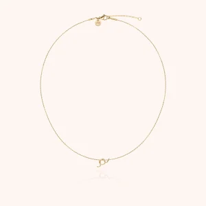 Collier Original Initiale - or jaune laminé