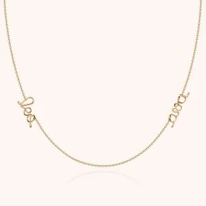 Collier Richelieu Duo Personnalisé - or jaune 750/1000