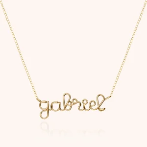 Collier Richelieu Personnalisé - or jaune laminé