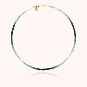 Collier Ras de Cou Rivière - émeraude