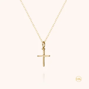 Collier Charms Symbolic Croix - or jaune 750/1000