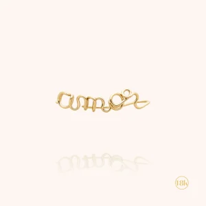 Ear Cuff Original Personnalisé - or jaune 750/1000