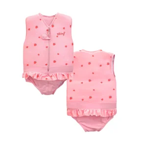 Maillot de bain flottant fille : Fraise