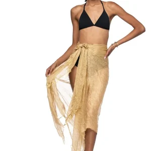 GOLD SHIMMERY SARONG WRAP