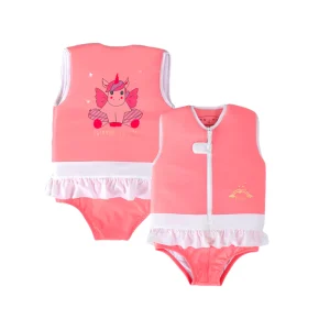 Maillot de bain flottant fille : Licorne