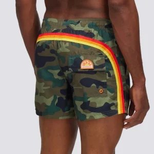 MEN BOARDSHORT ELASTIC WAIST CAMOUFLAGE