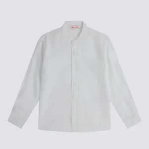 MEN CHEMISE EN LIN COL COREEN