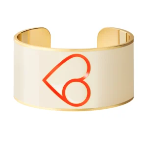 Manchette Coup de Coeur - Orange Tangerine