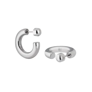 Mini Créoles AN-O - Argent