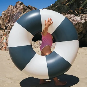 POOL RING BLACK STRIPE