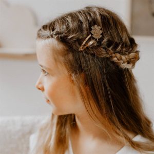Barrettes doubles – Feuilles de chêne