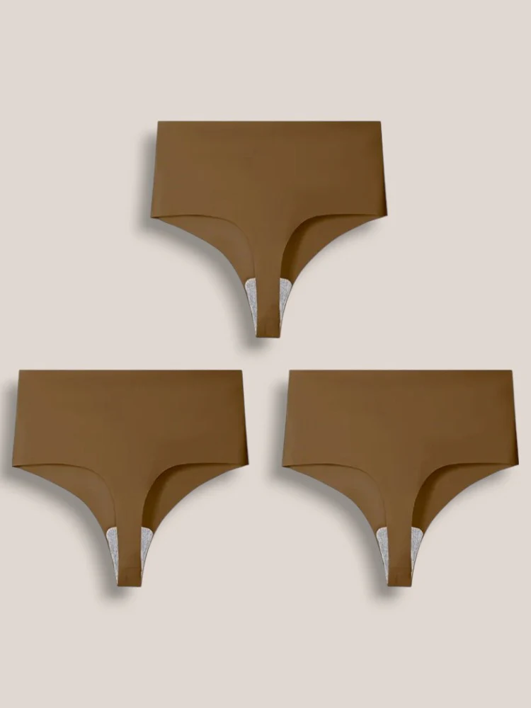 Lot de 3 Strings Taille Haute Sans Couture – Image 6