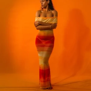 SUNSET ROBE MESH