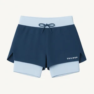 Short Running 2 en 1 LOOPER Femme Made in Italy et Recyclé — TOULON