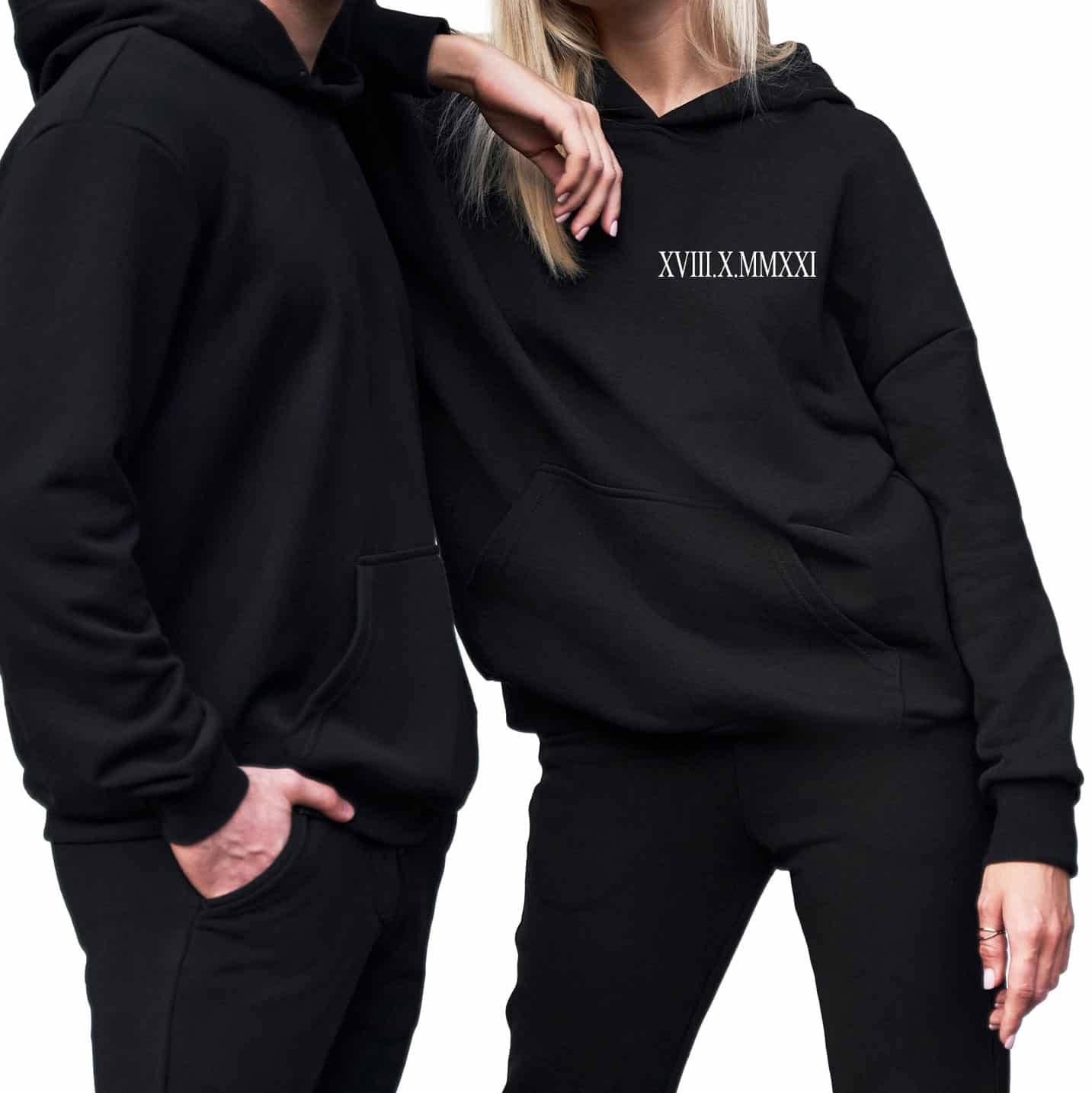 Sweat personnalisé homme femme broderie chiffres romains – Image 4